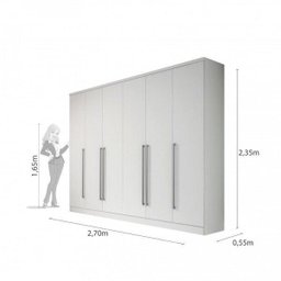 Quarto de Casal Completo com Guarda Roupa e Cama Espresso Móveis - 5 Quarto de Casal Completo com Guarda Roupa e Cama Espresso Móveis - 5