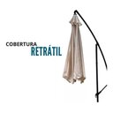 Ver imagem 4 de Ombrelone Suspenso Lateral 3,50m Alumínio Importway Branco