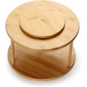 Ver imagem 2 de Organizador Giratório Multiuso de Bambu 2 Andares 30x18cm - Lyor 220124