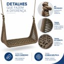Ver imagem 3 de Balanço Bali Trançado Elegante em Corda Náutica p/ Varandas, Jardim, Áreas, Chácara e Decorações