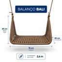 Ver imagem 4 de Balanço Bali Trançado Elegante em Corda Náutica p/ Varandas, Jardim, Áreas, Chácara e Decorações