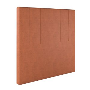 Cabeceira Casal Madri em Veludo com Sapata Cor Terracota Sonhar 10072VL-35 - TERRACOTA