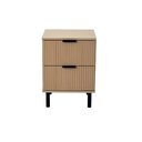 Ver imagem 6 de Mesa de Cabeceira Rustica com 2 Gavetas 41cm Ditália