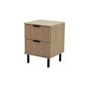 Ver imagem 4 de Mesa de Cabeceira Rustica com 2 Gavetas 41cm Ditália