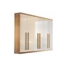 Guarda Roupa Casal 6 Portas e 6 Gavetas Pernambuco Imbuia/Off White - Rufato - 1