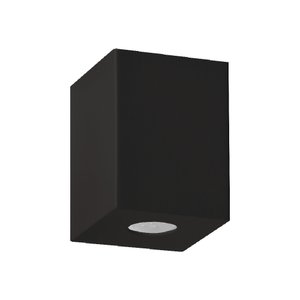 LUMINÁRIA PAREDE BALIZA 1 VISOR REDONDO GU10 MR16 PRETO - 1477 PT