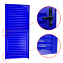 Ver imagem 2 de Porta Veneziana Alumínio 86 Esq. Azul Brimak