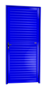Ver imagem 1 de Porta Veneziana Alumínio 86 Esq. Azul Brimak