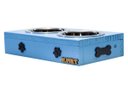 Ver imagem 2 de Comedouro com Patinhas e Potes Inox para Cachorro Azul