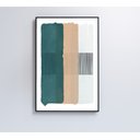 Ver imagem 6 de Quadro Abstrato Verde, Bege e Branco - 80x120 Cm - Adesivo Fotográfico