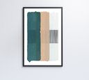 Ver mais imagens de Quadro Abstrato Verde, Bege e Branco - 80x120 Cm - Adesivo Fotográfico