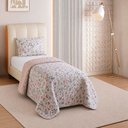 Ver imagem 2 de Kit Cobre Leito Colcha Anarruga Estampada 2 Peças Solteiro Campestre 160x240cm Sonhare