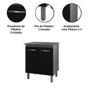 Ver imagem 4 de Balcão Multiuso de Cozinha 2 Portas Helena Savana / Off White