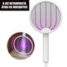 Raquete Elétrica Anti Mosquitos 4 em 1 Funções Manual Portátil e Modo Uv Inteligente - 3