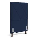 Ver imagem 1 de Cabeceira Cama Box Solteiro Mel 90cm com Frame Veludo Azul Marinho - Desk Design