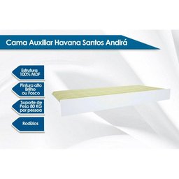 Cama Auxiliar Infantil Aquarela Jatoba - Santos Andirá - 2