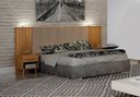 Ver imagem 2 de Painel Box Casal Milano Estofado c/ Criados Cinamomo/Joli Camurça