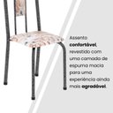 Ver mais imagens de Conjunto Sala de Jantar com 6 Cadeiras Lívia Prata/Bege