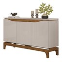 Ver imagem 1 de Balcão Buffet para Sala de Jantar 3 Portas 139cm Alice D04 Freijó/off White - Mpozenato