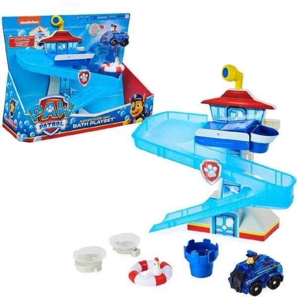 Patrulha Canina - PlaySet Pista Meteor Mighty Pups, com carrinhos