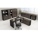 Ver imagem 2 de Mesa em L Web40 1,90 X 1,60 40mm com Armário - Marsala/preto