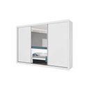 Ver imagem 2 de Guarda Roupa Casal 6 Gavetas com Espelho - Bragança-off White - Móveis Europa