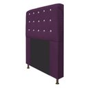 Ver imagem 6 de Cabeceira Estofada Dama 195 Cm King Size com Strass Roxo