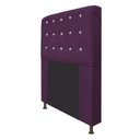 Ver imagem 4 de Cabeceira Estofada Dama 195 Cm King Size com Strass Roxo