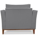 Ver imagem 5 de Poltrona Decorativa Balli 1 Lugar Pes Madeira Linho Cinza Ezz Cinza