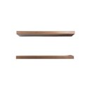 Ver imagem 1 de Kit 2 Prateleiras 100% MDF cor FREIJÓ 30x10x1,5cm + Suporte de instalação