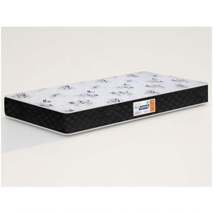 Colchão Solteiro Gazin0,78X1,88X14 Preto Com Branco