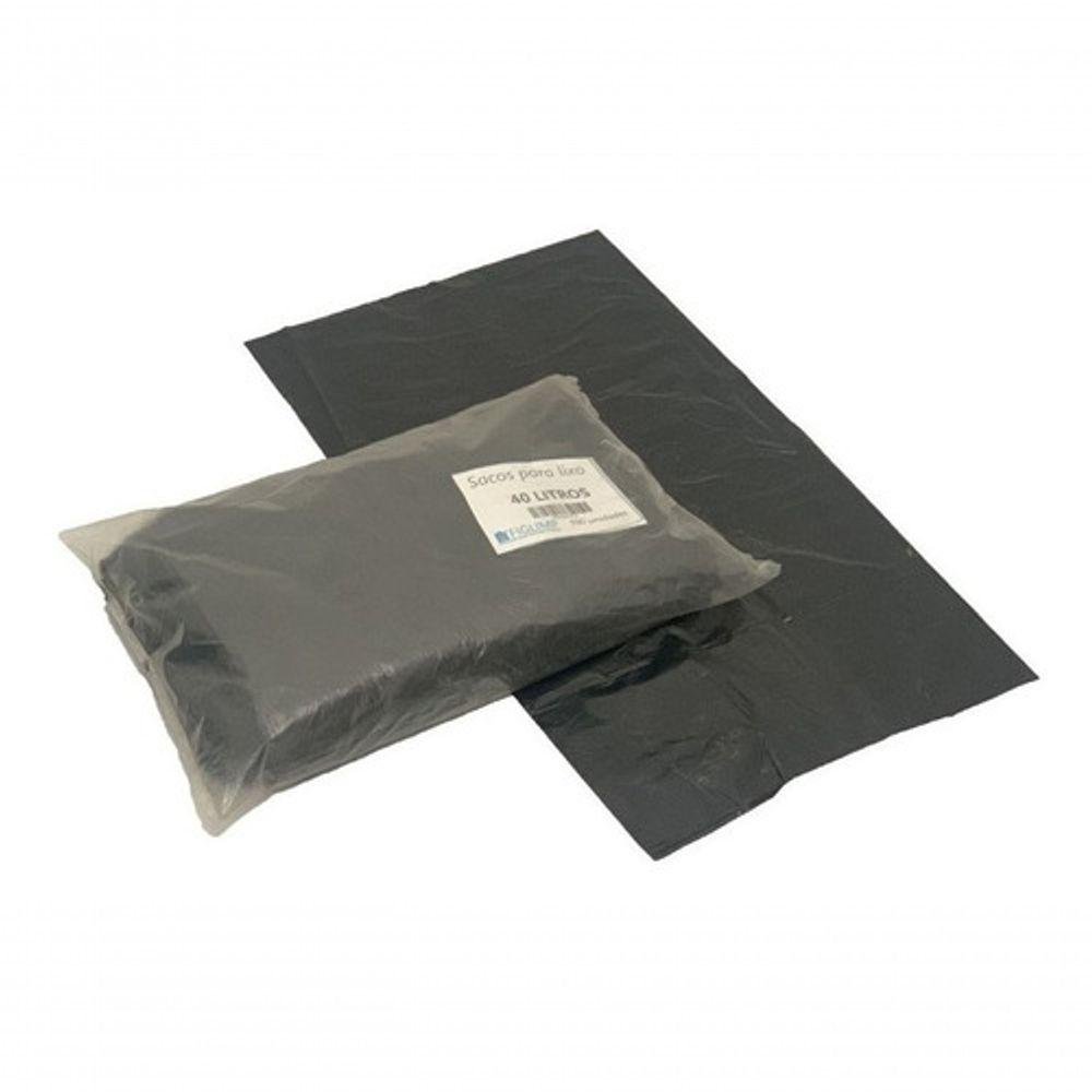 Kit 4 Saco de Lixo 40l Preto Resistente - 400un Preto - 1