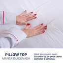 Ver imagem 3 de Pillow Top Solteiro Manta Premium Ultra Macio Fibra Siliconada Antialérgico 88x188x6cm Bf Colchões
