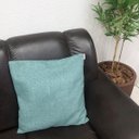 Ver imagem 2 de Capa de Almofada Decorativa Moderna 50x50cm Suede Verde Água