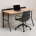 Ver imagem 2 de Mesa Escrivaninha Office Tampo Grosso Industrial 1,14m Amantea/Preto