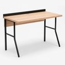 Ver imagem 1 de Mesa Escrivaninha Office Tampo Grosso Industrial 1,14m Amantea/Preto