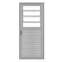 Ver imagem 1 de Porta Basculante Alumínio Brilhante 210x80 Vidro Boreal Lado Esquerdo