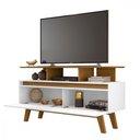 Ver imagem 2 de Rack Rubi Tv de até 50 Polegadas Cinamomo com Branco Bechara Cinamomo com Branco