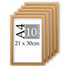Moldura Quadro A4 21X30 Com Vidro Poster Certificado Kit 10 - 1
