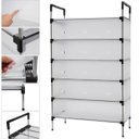 Ver imagem 2 de Sapateira Rack 6 Andares Sapatos Tenis Calçados Prateleiras Organizaçao Entrada Hall Objetos Multius