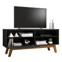 Ver imagem 4 de Rack para Tv com Porta Riane Preto Fosco