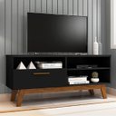 Ver imagem 1 de Rack para Tv com Porta Riane Preto Fosco