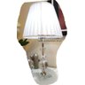 Abajur Cristal Vidro Sala Cúpula Drapeada 53cm S34 Branco - 2