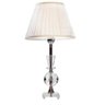 Abajur Cristal Vidro Sala Cúpula Drapeada 53cm S34 Branco - 1