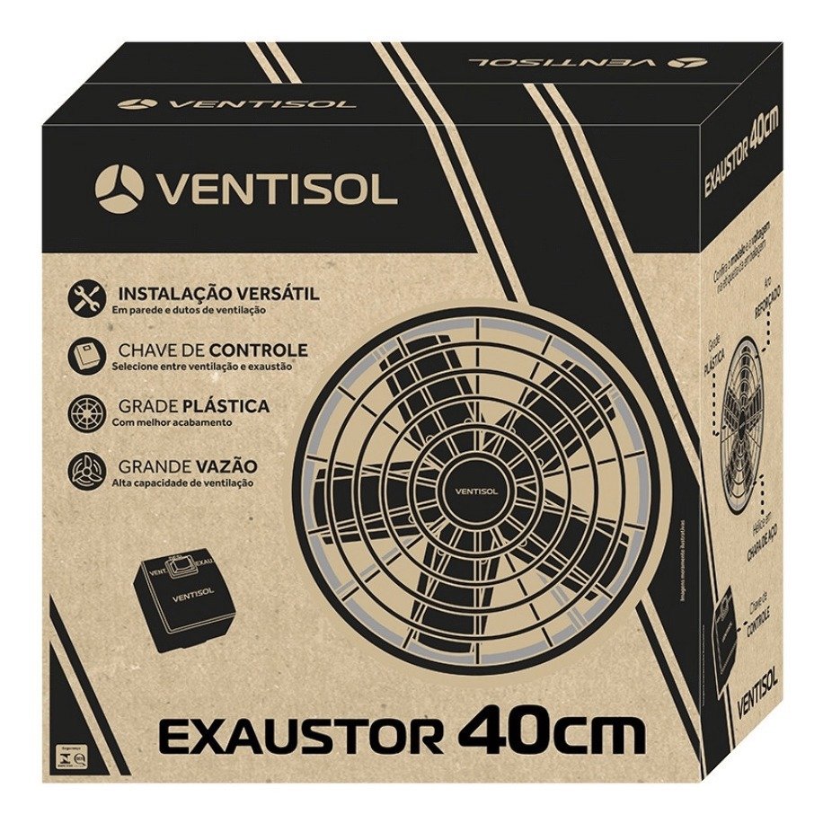 Ventilador Axial 40cm Exaustor Industrial Reversível 127v - 7