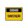 Kit 10 Placas Sinalização Cuidado Subestação - 1