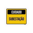 Ver imagem 1 de Kit 10 Placas Sinalização Cuidado Subestação