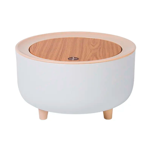 Lixeira de Mesa Portátil Retrô 2 Litros C/ Tampa Pia Cozinha Pgb Lixeira de Mesa Mini