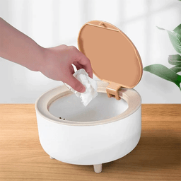 Lixeira de Mesa Portátil Retrô 2 Litros C/ Tampa Pia Cozinha Pgb Lixeira de Mesa Mini - 7