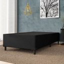 Ver imagem 1 de Base Cama Box Solteiro 88x188x 28 Suede Amassado Lobbox - Preto